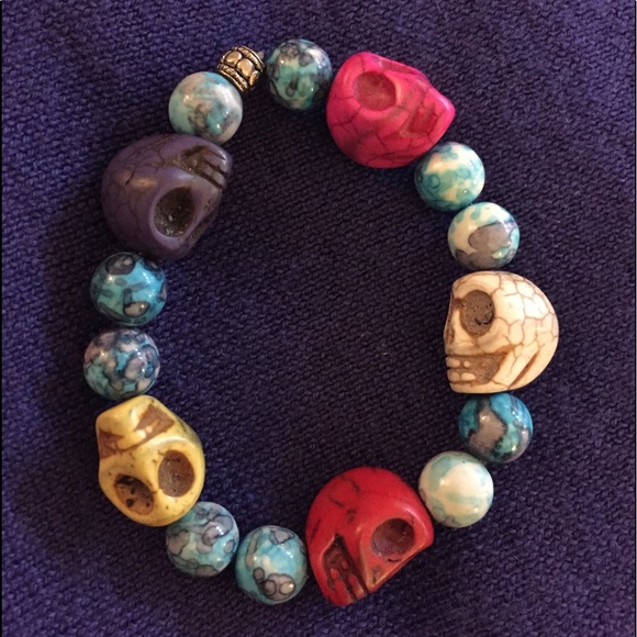 🌀💀’Day of the Dead’ Bracelet💀🌀 - Picture 1 of 3